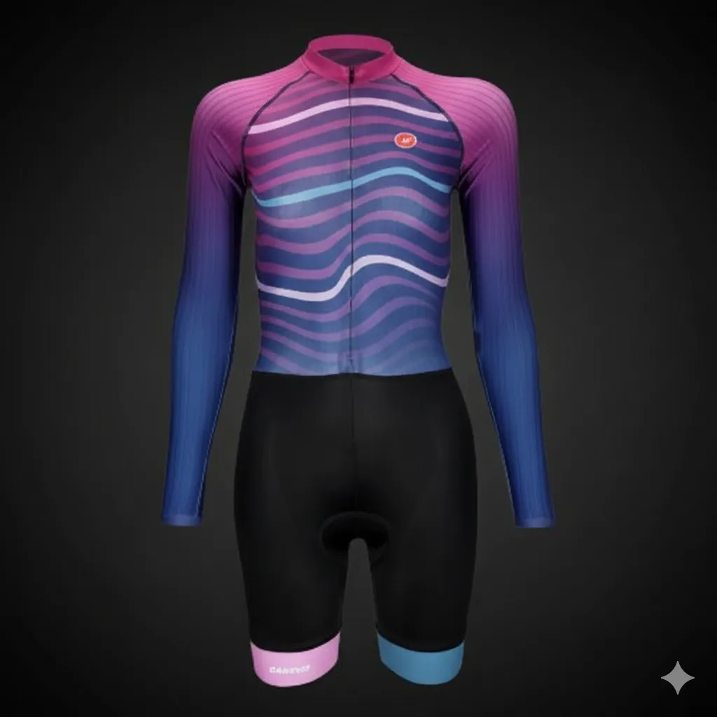 Darevie DVJ167W Skinsuit Black/ Violet X-Large