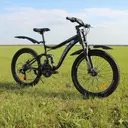 Cross MTB 24" Black Dual-Suspension