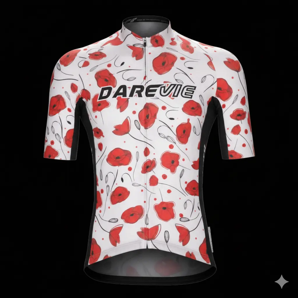 DVJ209 Sakura Jersey Ivory/Red/Black