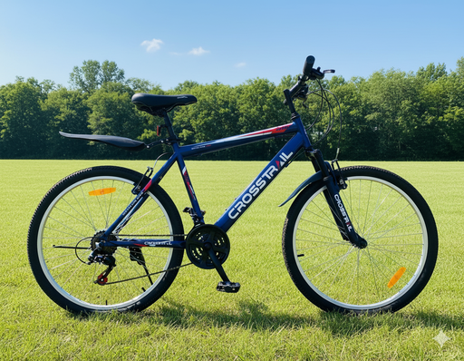 [BK2651CYAN] Crosstrail Bike Front Suspension - Size 26 Cyan