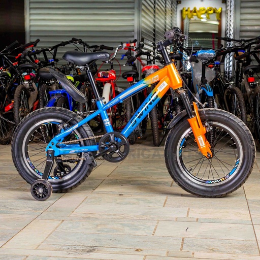 [BK1588BLRNG] Swing Fatbike Size 16 Blue/Orange