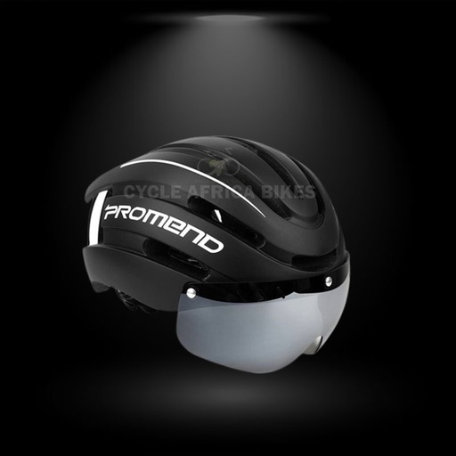 [AC1814BWHITE] Promend Bike Helmet Black/White