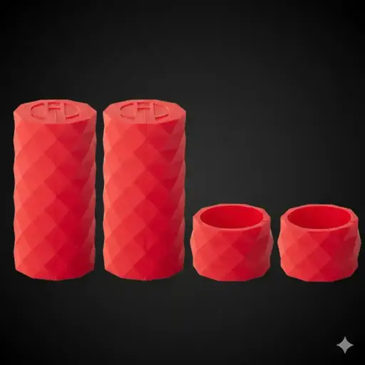 [AC2436RED] Enlee roadbike handlebar fixing sleeve (Red)