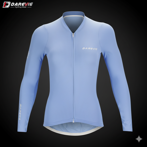 [AG2600L-BLUEXL] DVJ161W Carbon Jersey Long Sleeve Women L-Blue XL